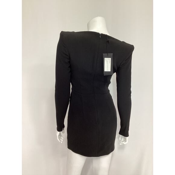 Alex Perry Black Square Neckline Mini Dress Size S - NWT (removed) - Picture 3 of 4